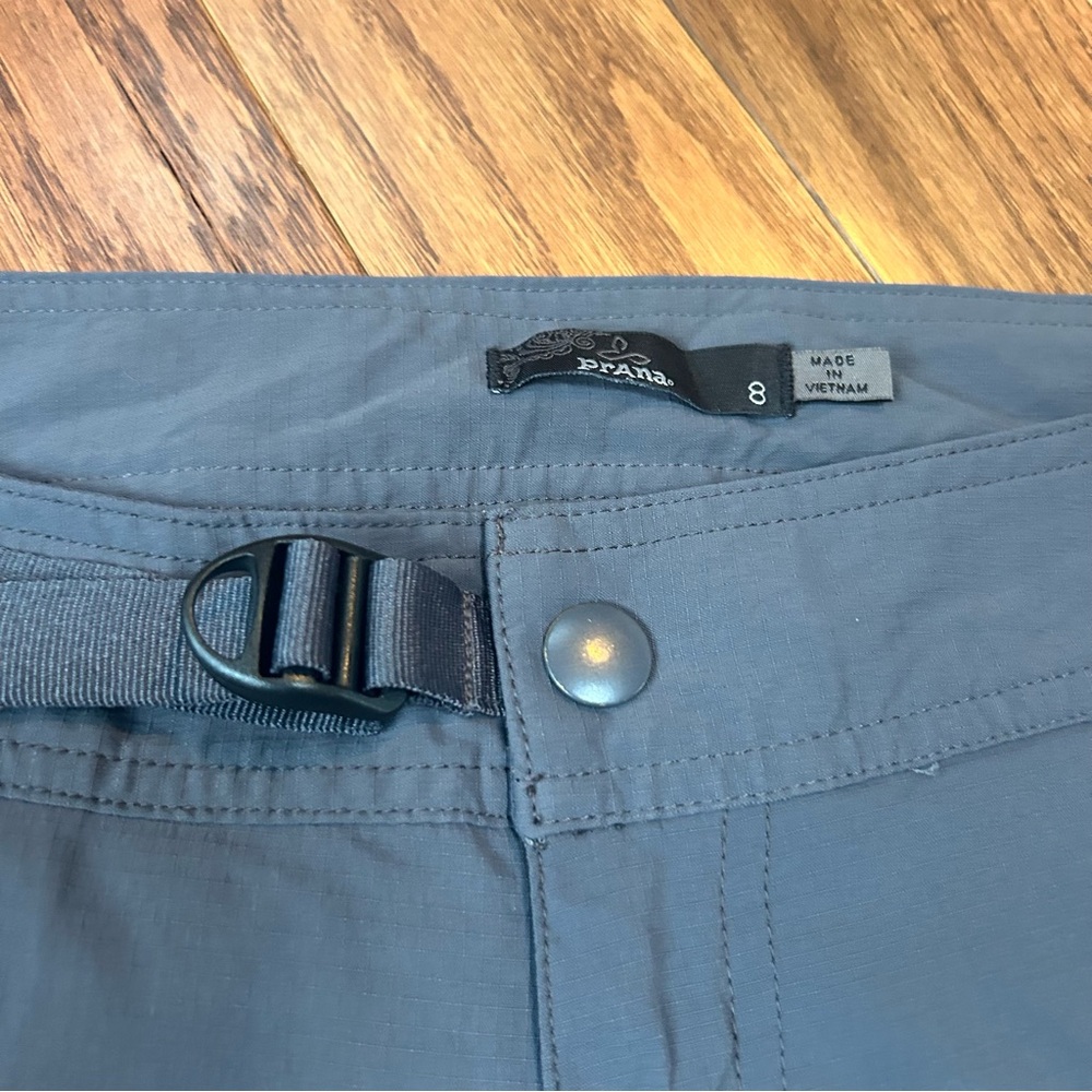 PrAna Jasmine Knicker Hiking Capri Gray Outdoor Pants Size 8 - Picture 3 of 10